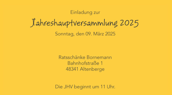 Jahreshauptversammlung